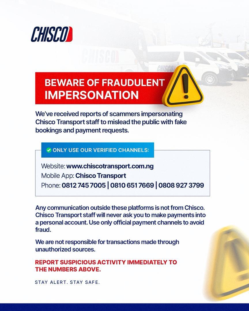 Chisco Transport — agent registration and coach travel